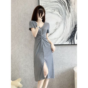 Model Baru Kerah V Bahan Adem dress M428