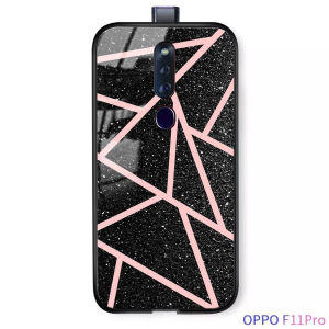 Softcase Glass Kaca  OPPO F11 Pro - J05 - Casing Hp-Pelindung hp-Case Handphone