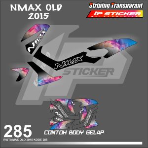 NMAX OLD 2015  (COD) STIKER STRIPING MOTOR YAMAHA NMAX OLD  HOLOGRAM DAN TRANSPARAN