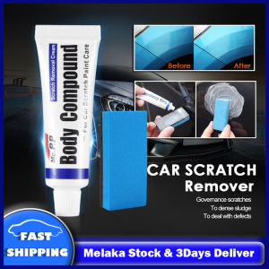 [Local Stock] Car Scratch Remover Repair Wax With Sponge 15g Auto Scratches Repair Remover Car Body Grinding Compound Polishing Kits Scratch Paste Strong Fix Care Car Wax