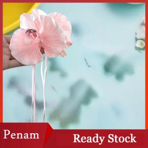 [PAM] Phalaenopsis phong lan tóc Claw cá mập Clip phụ nữ retro hoa phóng đại tiệc cưới tóc Clip phụ kiện thời trang