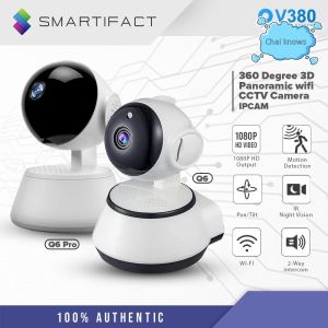 ♥【Readystock】 + FREE Shipping ♥ V380 Q6 PRO MV-T3810-Q6 1080P 360° PTZ Control 3D Panoramic HD WiFi Night Vision CCTV IP Camera