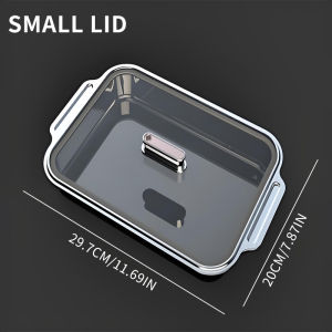 304 Stainless Steel Fish Roasting Pan With Cover Oven Safe Rectangular Grill Pan For Perfect Roasted Fish