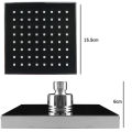 Head Shower Kotak Kamar Mandi 1/2 Inch Kotak Bahan Abs Chrome DP-145+DP-145-1+DP-145-2+WG-238-Hitam. 