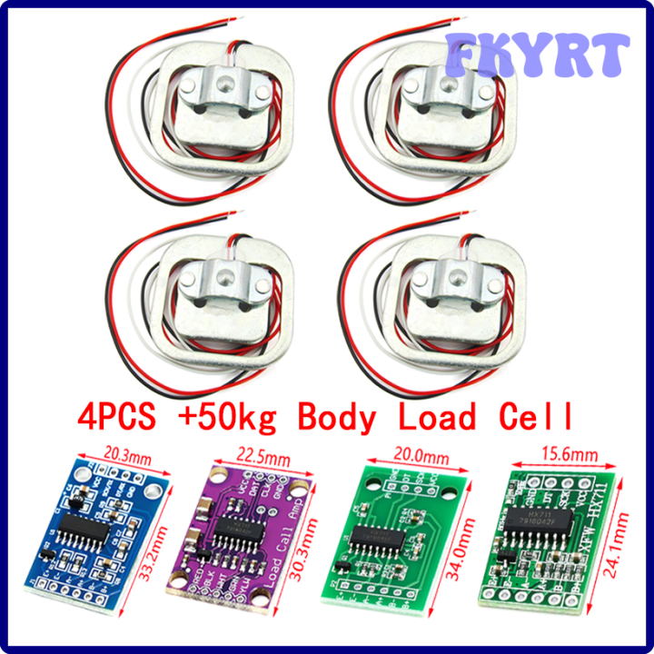 FKYRT HX711 AD Module Body Load Cell Weighing Sensor Pressure Sensor+ ...