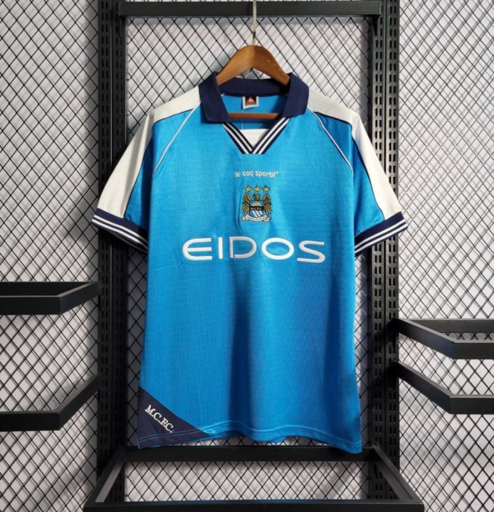 เสื้อบอลราคาถูก เสื้อแมนซิตี้ Man City Vintage Away Jersey 1998/99 ...