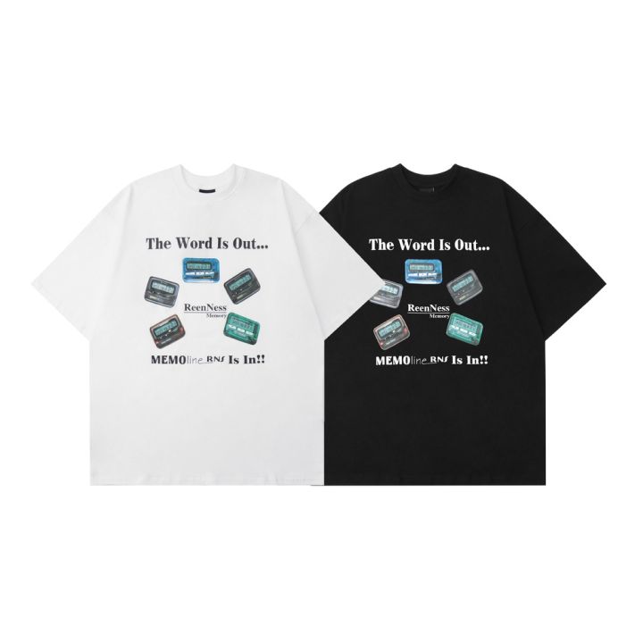 เสื้อยืด “ The word is out... ” Oversize T-Shirt [2238] | Lazada.co.th