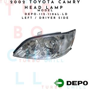 2002 TOYOTA CAMRY HEAD LAMP UNIT DEPO-112-1106L-LD LEFT / DRIVER SIDE