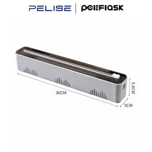 Pelise Cling Film Dispenser Plastic Wrap Cutter Magnetic Kitchen Organizer Slide Cutting Tool