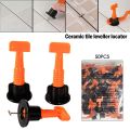 51pcs Tile Leveler Sticks With A Wrench Flooring Carrelage Leveling System Leveler Locator Spacers Auxiliary Tools for Builing Walls and Floors. 