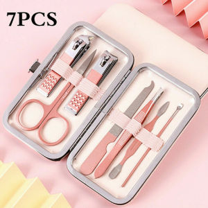 18pcs Nail Clipper Manicure Set Stainless Cutter Pedicure Scissor Cuticle Nipper Tools Personal Care Kit