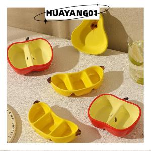 HUAYANG01 [HOT FASHION] Creative Porcelain Dish Korean Style Cute Fruit Shape Ceramic Household Tableware Barbecue Hot Pot Sauce Condiment Dishes
