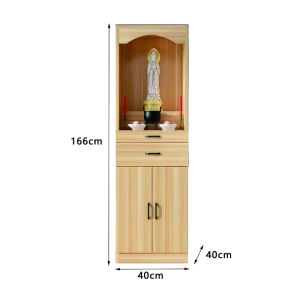 👍Buddhist Shrine Cabinet（Free Delivery&Install）Type DE03-Light Walnut Household Worship Table God Of Wealth Incen