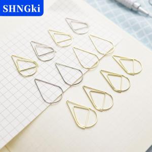 [COD] 🔥🔥🔥SHNGki 50 cái Kẹp Giấy Hình Giọt Nước Kim Loại kẹp đánh dấu sách dễ thương Kawaii văn phòng phẩm