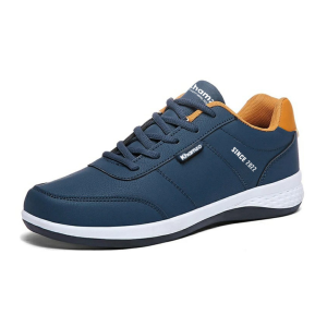 Sepatu Sneakers Pria Premium Khamzo D06 Navi Terbaru