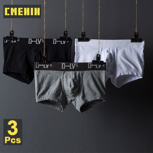 3Pcs Boxer Men Underwear Cotton Pouch Underpants Boxershorts Breathalbe Male Panties Innerwear Fashion Boxers Trunks OR210