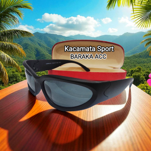 Kacamata Hitam Pria Sporty Terbaru - Anti Silau - Gratis Kotak & Kain Lap - Eyewear - Sunglasses