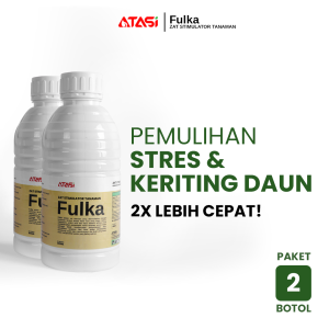2btl Fulka Zat Stimulator Tanaman | Pupuk Anti Stres Pelemas Daun Keriting Pembesar Buah Nutrisi Stimulan Asam Fulvat