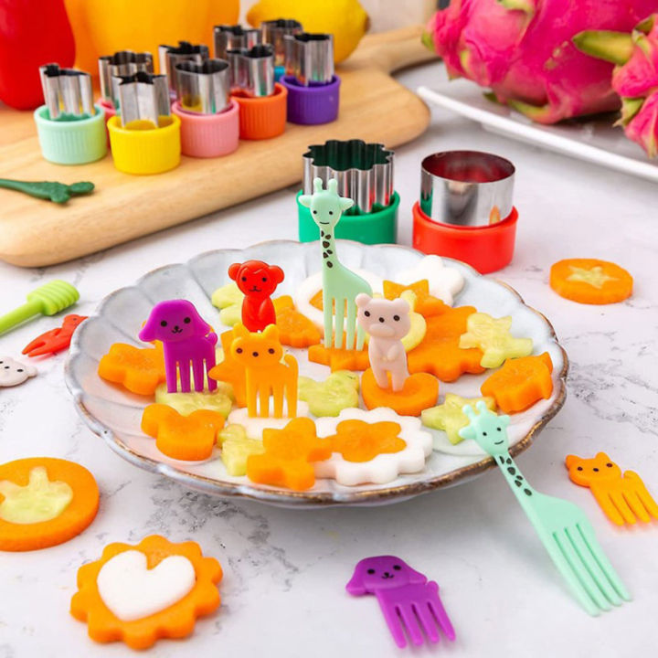 24 Pieces Mini Vegetable Fruit Shape Cutters Set for Kids Children DIY Cute Cookie Biscuits Cutter Animal Food Stamps Mold Lazada Singapore