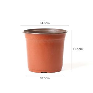 100PCS PVC Pots Nursery 15CM 17CM Seedling Flower Plant Container For Flower Seedling