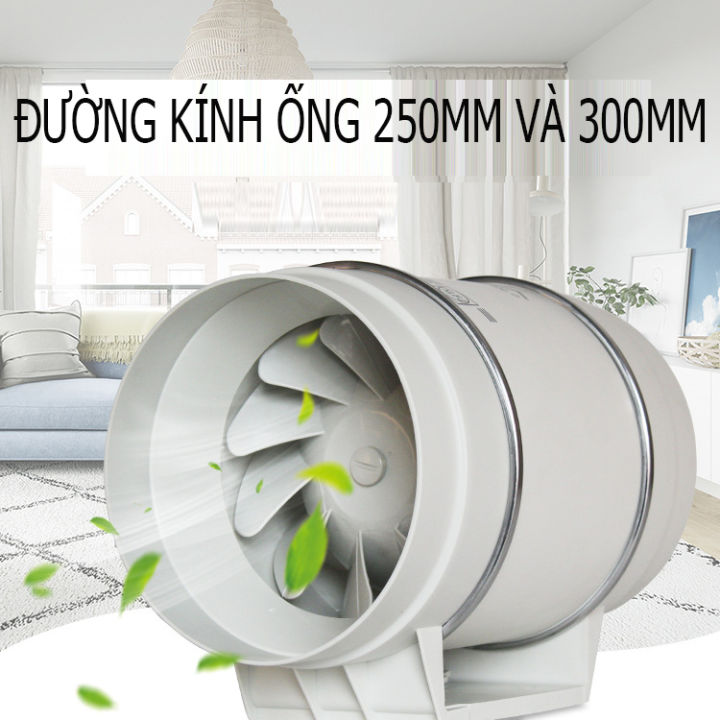 Quạt thông gió đồng trục đường kính ống siêu lớn lên tới 250mm và 300mm ...