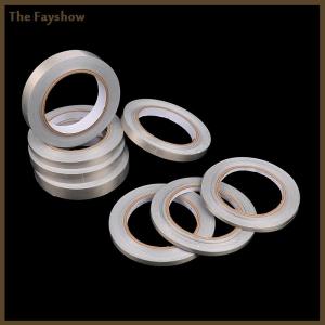 [The Fayshow] 20 Meter Conductive Fabric Cloth Tape 5mm~20mm Width Single-Sided Laptop Cellphone LCD EMI Shielding Adhesive Tape Insulating Electromagnetic Waveguide Electrical Cloth Tape