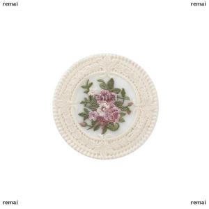 remai 12cm cổ điển ren Coaster placemat thêu thủ công bát cốc cà phê Coaster phong cách Châu Âu vải chống bỏng bảng tấm mat