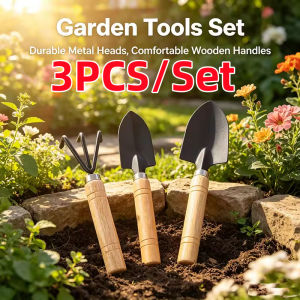 3PCS/Set Gardening Hand Tools Professional Spade Shovel Rake Home Use Mini Garden Tool Set