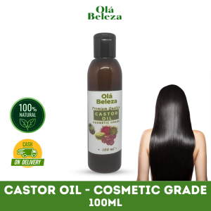 OLA BELEZA PURE CASTOR OIL 100ML /HAIR GROWER ORGANIC COLD PRESSED COSMETIC