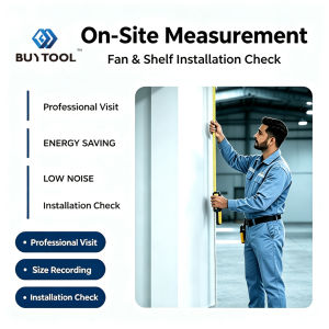 BUYTOOL HVLS Industrial Ceiling Fan 4.2m/5.6m/7.3m Energy‑Saving Low Noise Fan with On‑site Measurement & Desgin Service