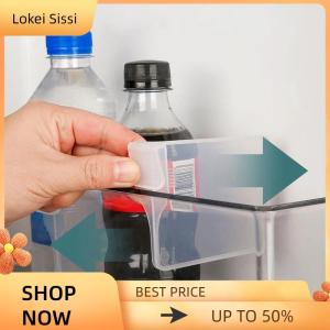 Lokei 10 Pcs Refrigerator Partition Board Storage Retractable Plastic Divider Adjustable Partition Splint Kitchen Bottle Can Organizer