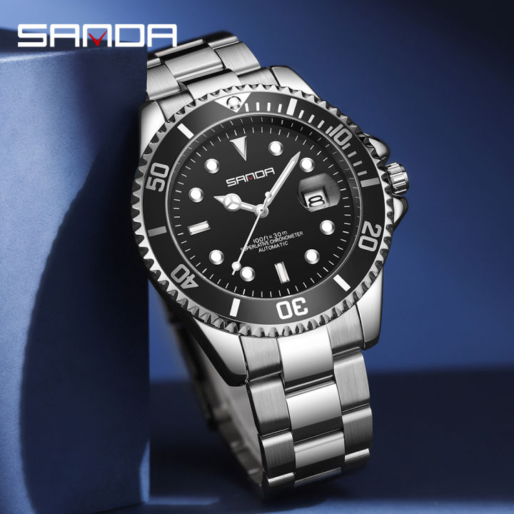 Analog Watch Expensive Automatic Watches SANDA Top Luxury Brand