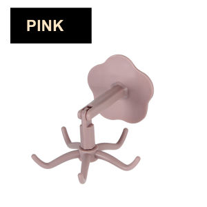 1pcs/2pcs  360 Degrees Rotated Kitchen Hooks Self Adhesive 6 Hooks Wall Door Hook Handbag Clothes Ties Bag Home Hanging Rack