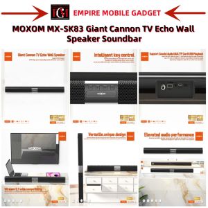 MOXOM MX-SK83 Wireless Bluetooth Giant Cannon TV ECHO Wall Speaker Soundbar Coax Aux port / Support USB / Flash Card
