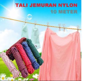Tali Jemuran Kuat Nilon 10 meter Tali Jemur Baju Pakaian Nylon 10 m