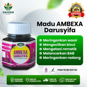 OBAT TERAMPUH Madu Ambeien AMBEXA Darusyifa Ekstrak Daun Ungu Obat Wasir Alami BPOM