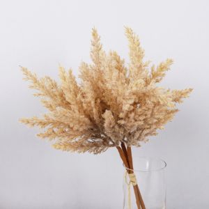 MINIS Simulation Tree Branch Artificial Dried Reed Rural Home Style Realistic Fake Plant Flowers Nordic Plastic Artificial Reed Dog Sage Outdoor Garden Decor