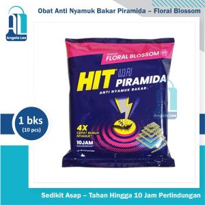 HIT Expert Piramida Anti Nyamuk Bakar Sedikit Asap Wangi Bunga Floral Blossom