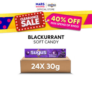 [Outer Deals] Sugus Blackcurrant Outer 30g x 24 Chewy Candy / Fruity / Snacks