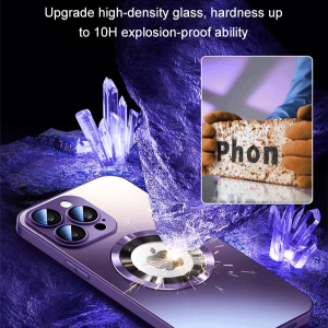 Apple 13 Metal AllinOne Magnetic Phone Case Original Applicable Glass Case Phone Case