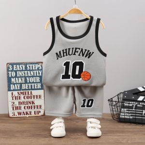 ชุดกีฬาเด็ก ชุดบาสเด็ก ชุดเสื้อกล้ามเด็ก เสื้อกล้ามเด็ก อายุ 1-3 ขวบ ชุดเด็กผู้ชาย