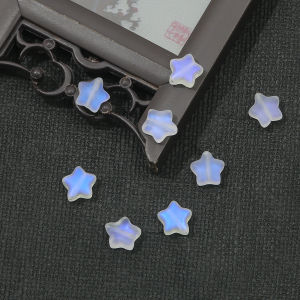 10Pcs 8mm Antique Five-pointed Star Beads Pentagram Glass Beads For Jewelry Making DIY Bracelet Necklace Hairpin Findings Crafts Accessories