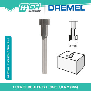[ GH HARDWARE ] DREMEL Router Bit (HSS) 8.0 mm ( 655 )