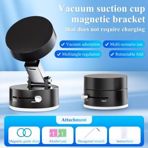 【Local Stock】New 360 Rotation Vacuum Suction Cup Phone Holder Foldable Magnetic Car Phone Mount for Car Gym Mirror For Magsafe Lazy Car Suction Cup Holder