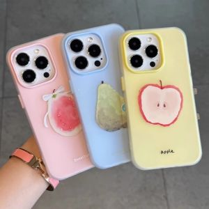 Phone Case For OPPO A57S A77S A72 A92 A53 A33 A53S A77 A58 A60 A7 A5S A12 A12S F9 F9 PRO A78 A5 A5i PRO A5X A36 A76 A96 Casing OPPO A20 A38 A18 A52 A32 A57 2020 A3S Ins Fruit Silicone 2 in1 Jelly Couple Soft TPU Case Cover GDK030A