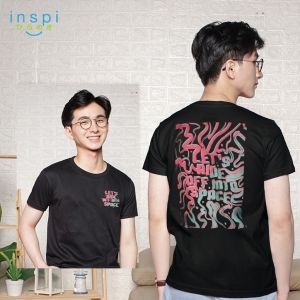 INSPI Signature Collection Round Neck Printed Tshirt For Men Minimalist Graphic Outfits For Women Graphic Black Tops