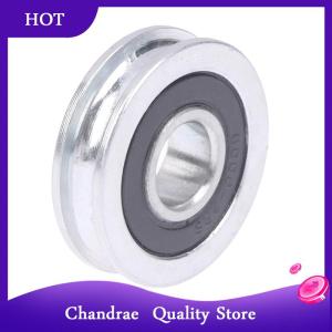 [Chandrae] ลูกรอกลูกปืนร่องรูปตัวยู10x30x8มม. มีร่องล้อเว้าที่ไม่ได้มาตรฐานสำหรับลวดขนาดเส้นผ่านศูนย์กลาง5มม.