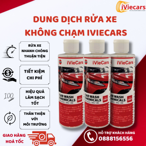Dung dịch rửa xe không chạm kèm bình phun tuyết cầm tay iViecars đánh bay mọi vết bẩn xe ô tô hiệu quả