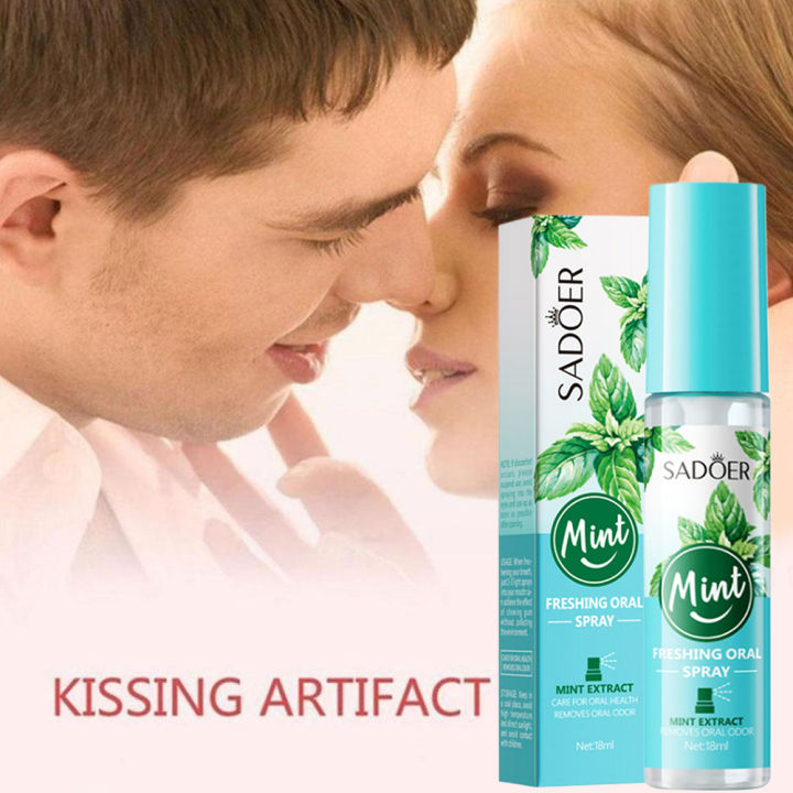 Penghilang Bau Mulut Spray /Mouth Semprotan/Daun Mint Pengharum Mulut/Natural Fresh Mouth Spray/Anti Bau Mulut Penyegar Nafas Tahan Lama Pengharum Penyegar Menghilangkan Bau Mulut Nafas segar Mouth Spray Breath Freshener Oral Spray100%