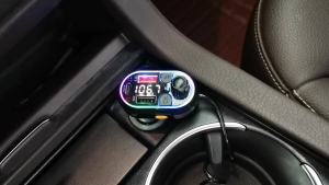 Car Bluetooth 5.0 FM Wireless Audio Receiver & Type-C Port Charging Cable